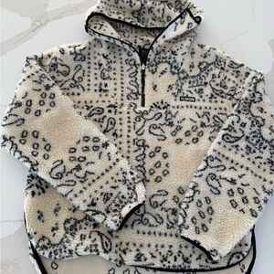 P.E. Nation bandana print Sherpa hoodie